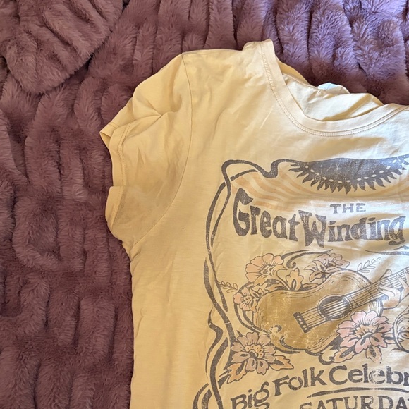 Spell Great Winding Road Graphic Yellow Tee - Picture 6 of 9
